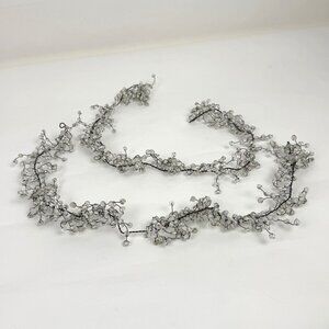 Clear Acrylic Faux-Crystal Bead Flexible Wired Garland Wedding Decor Holiday